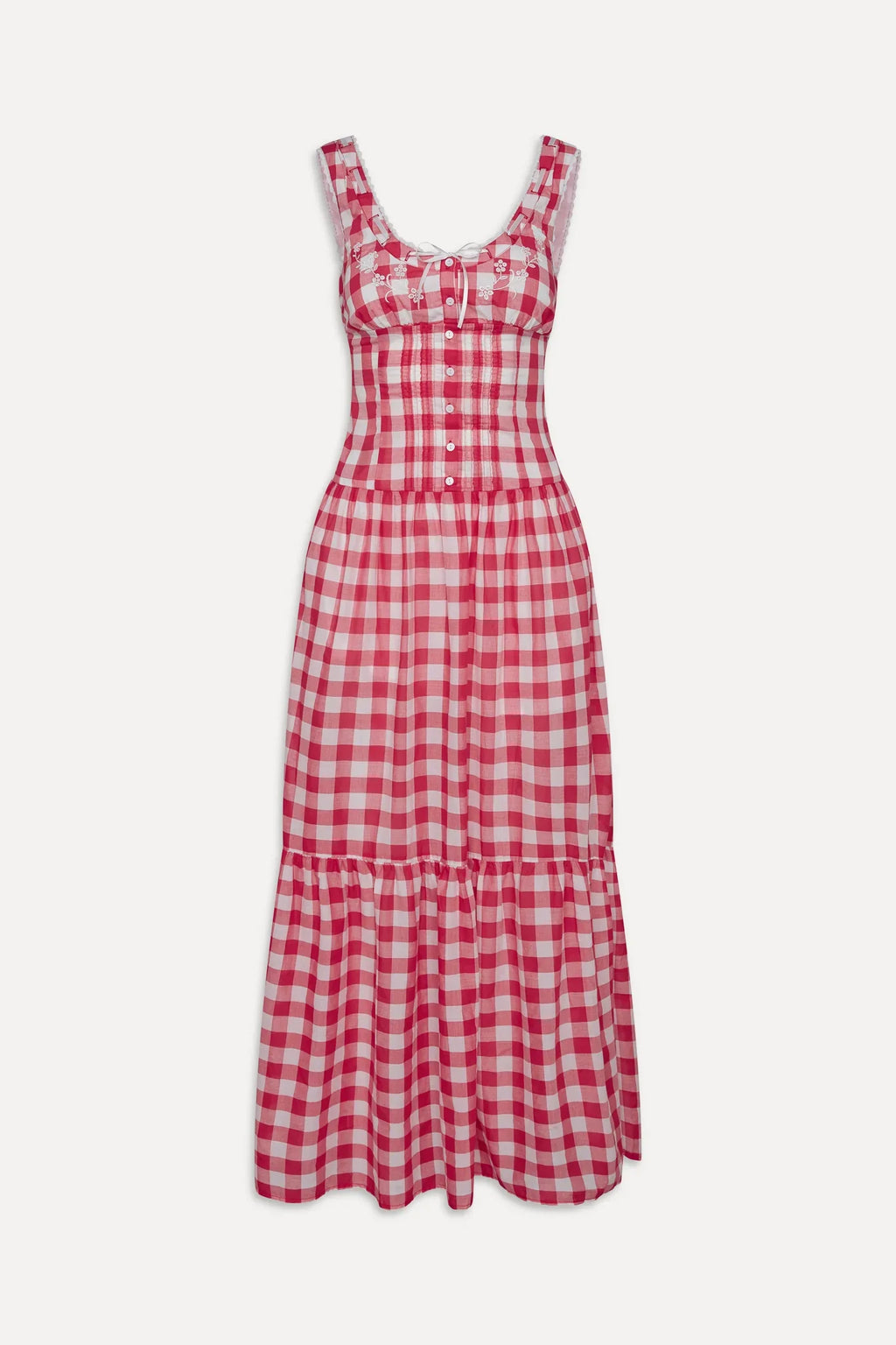 x BELLA HADID Southern Belle Midi Dress - Malibu Picnic