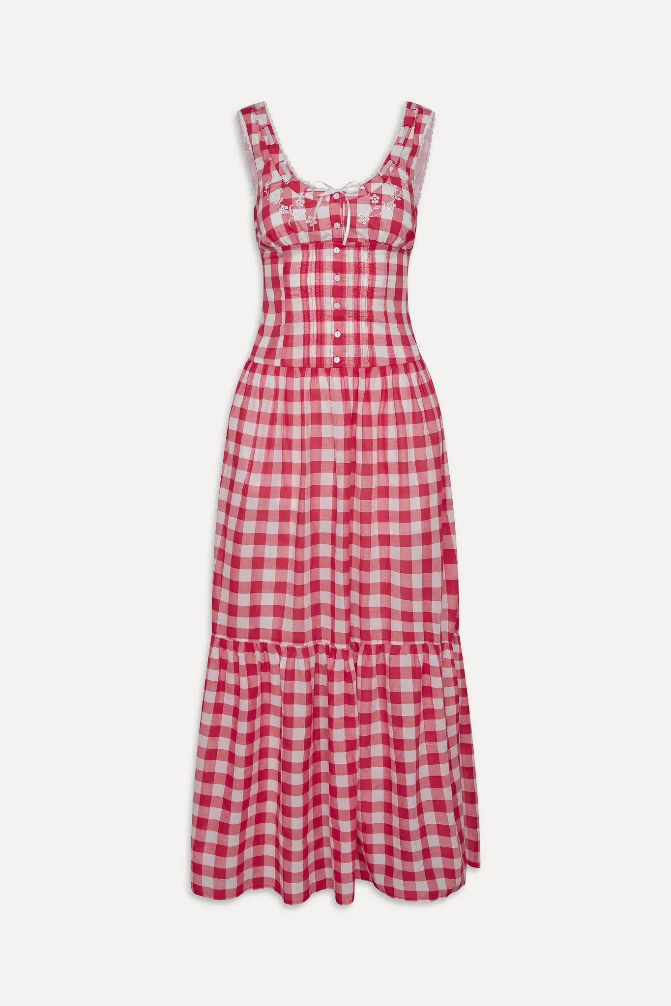 x BELLA HADID Southern Belle Midi Dress - Malibu Picnic
