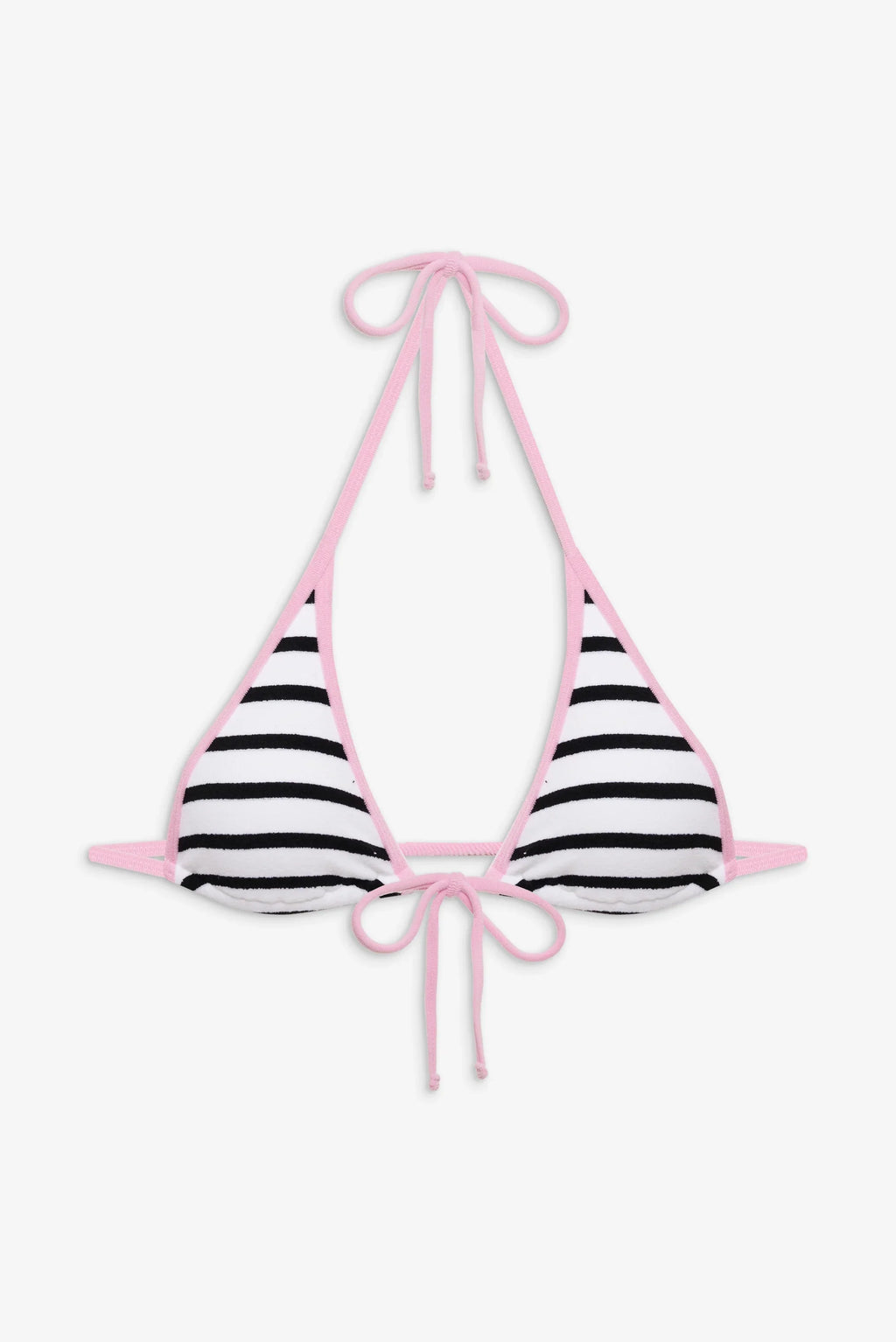 Paradise Micro Halter Bikini Top - Vintage Stripe