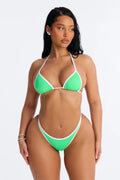 Seaside Memories Contrast Charm 2 Piece Bikini - Green/combo