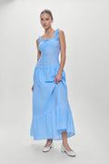 Christabelle Polka Dot Maxi Dress - Raindrop
