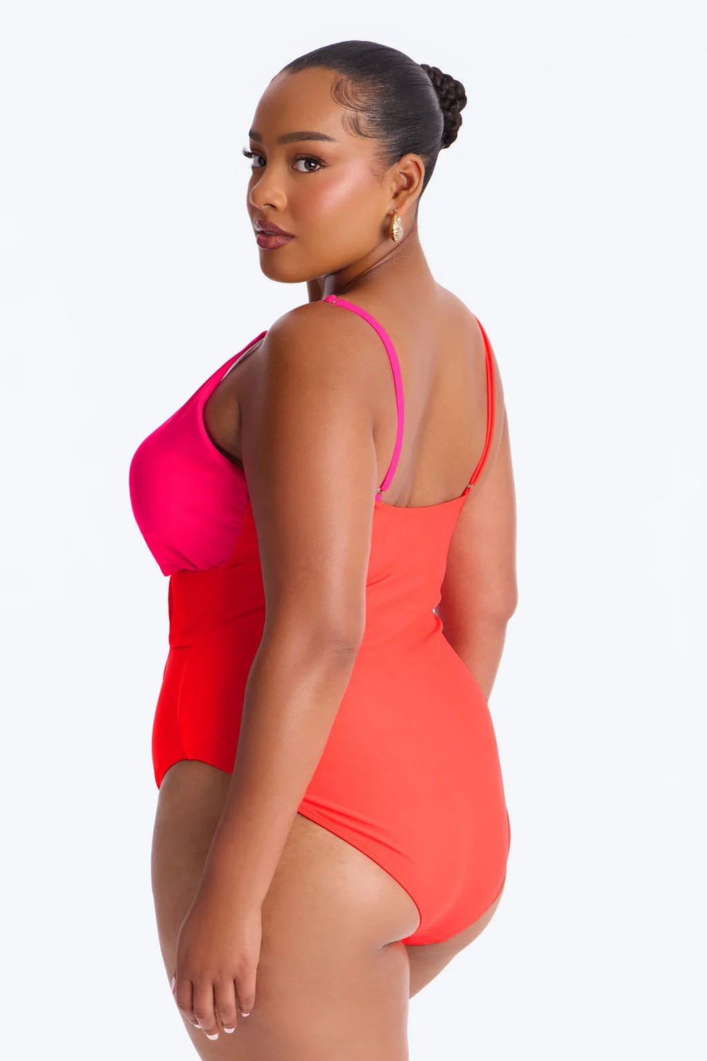 Zuma Beach 1 Piece Swimsuit - Orange/combo