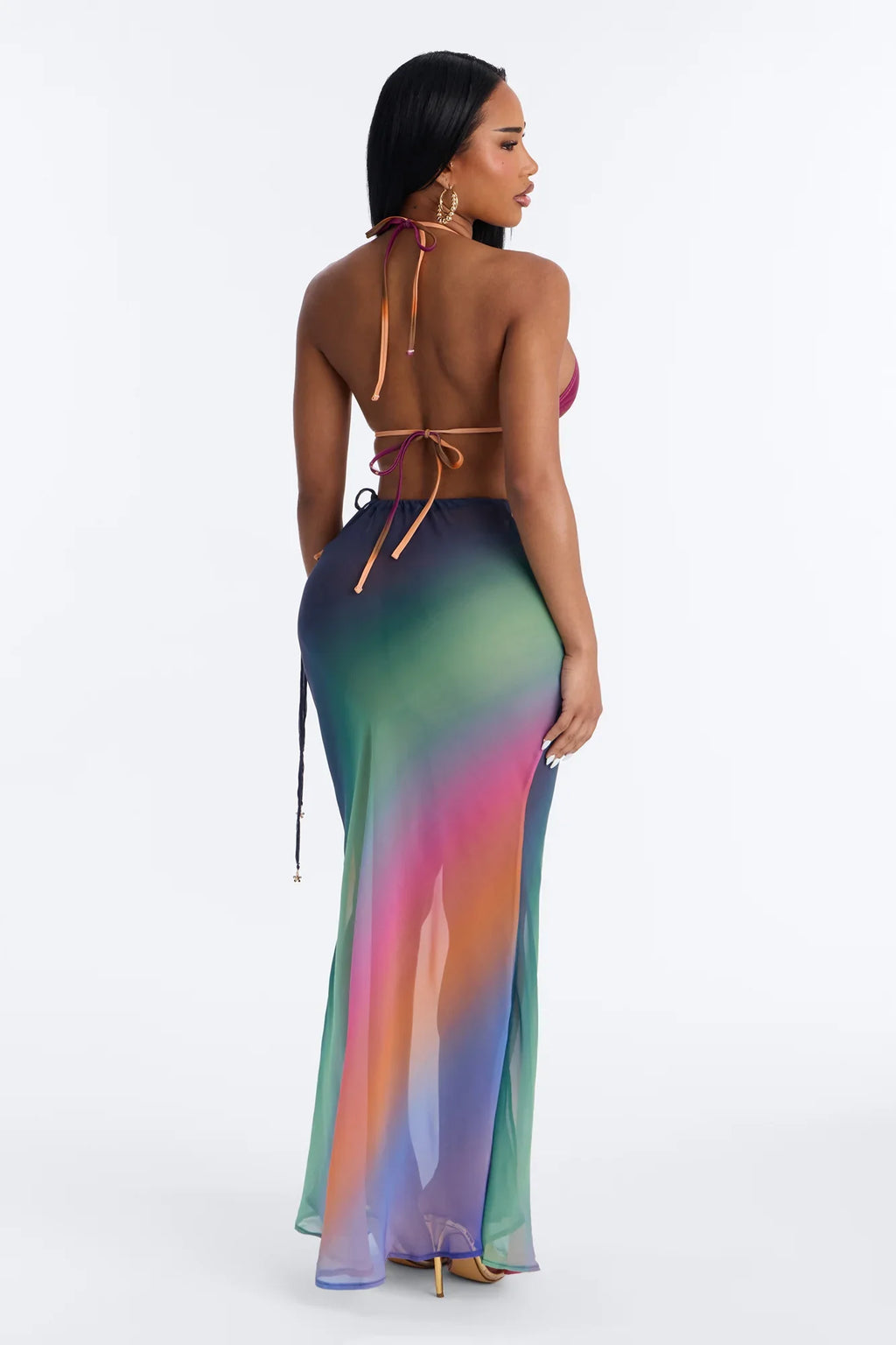 Venice Vibe Bikini And Sarong - Multi Color