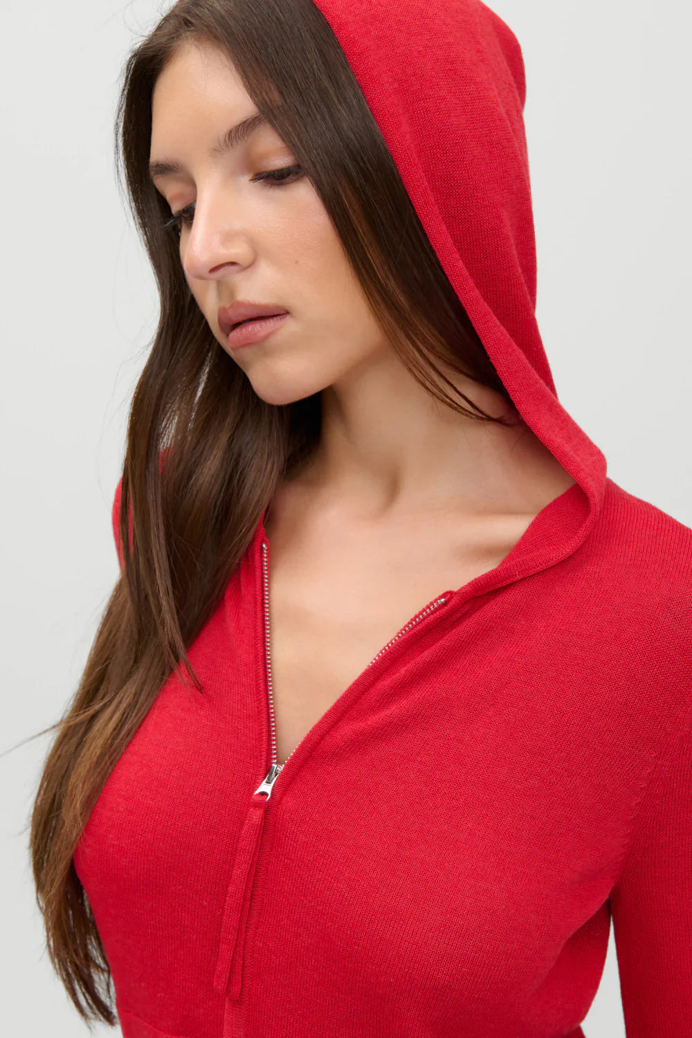 x JENNIE Atlas Knit Hoodie - Lip Tint