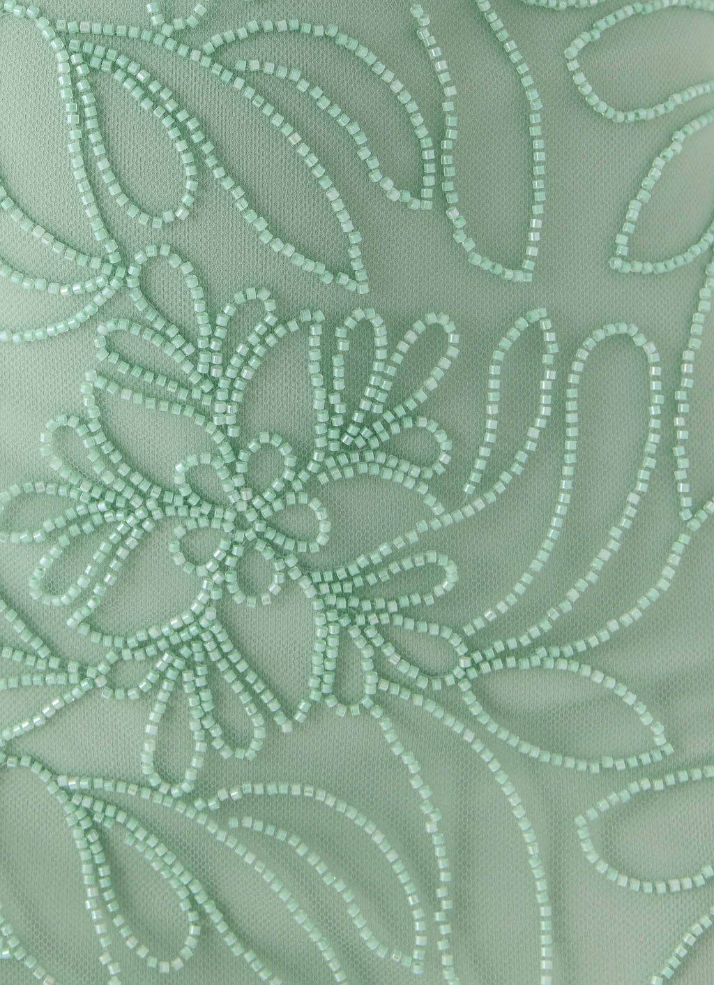 Dangerous Kind Beaded Mini Dress - Sage