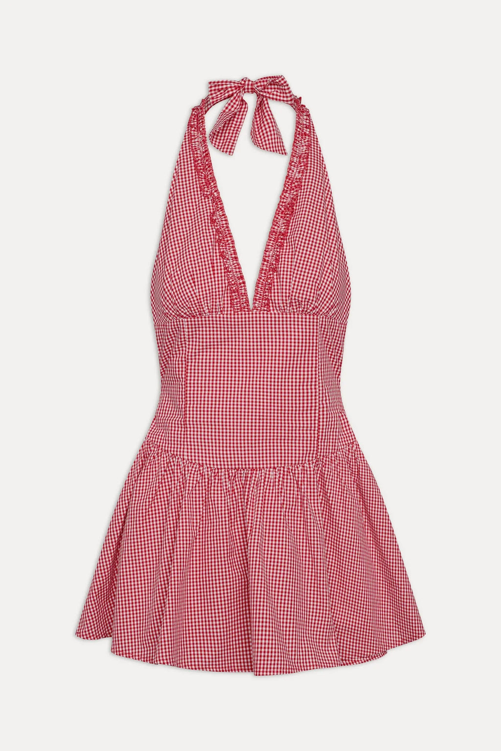 Scout Halter Cotton Mini Dress - Picnic Basket