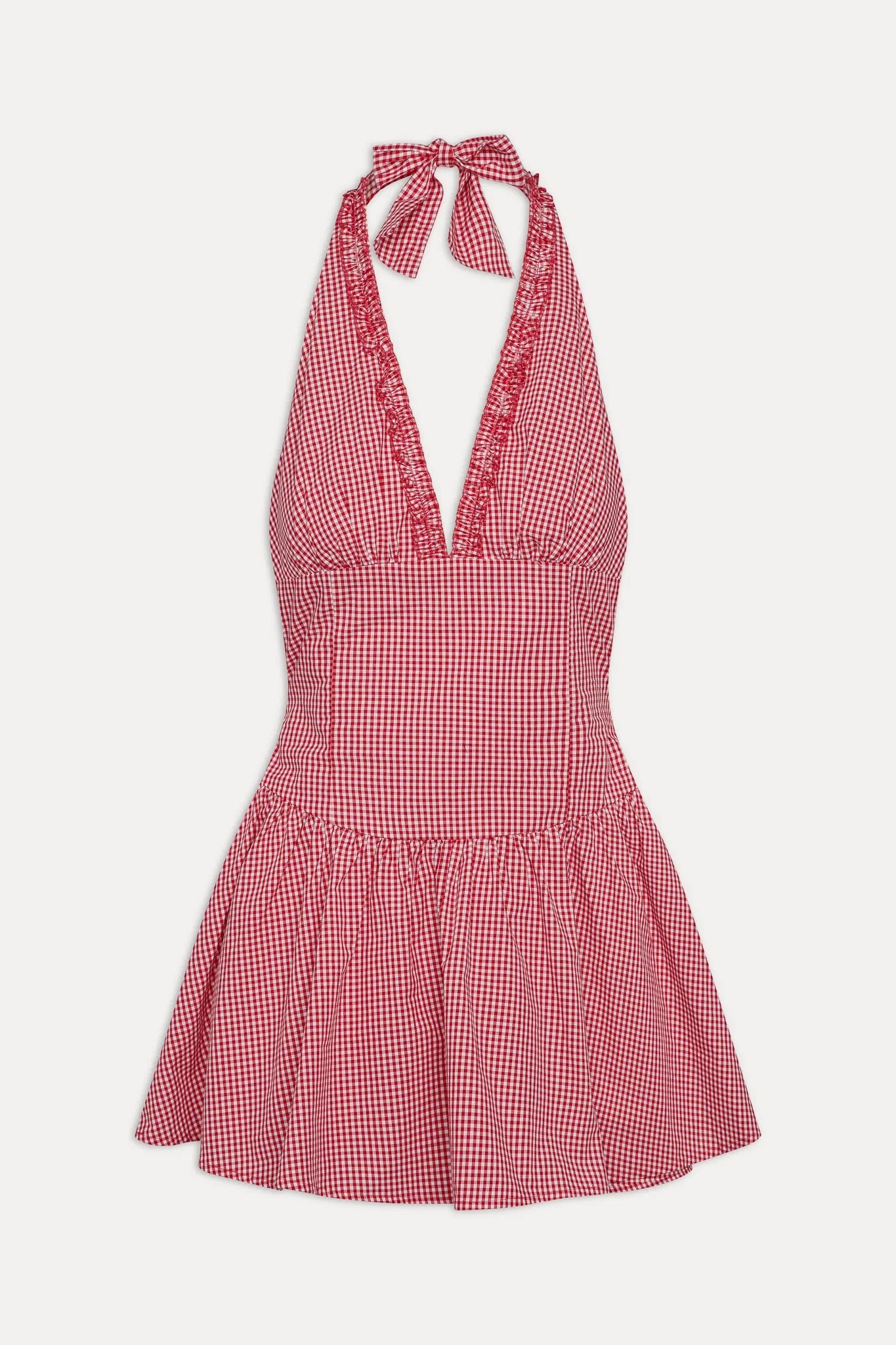 Scout Halter Cotton Mini Dress - Picnic Basket